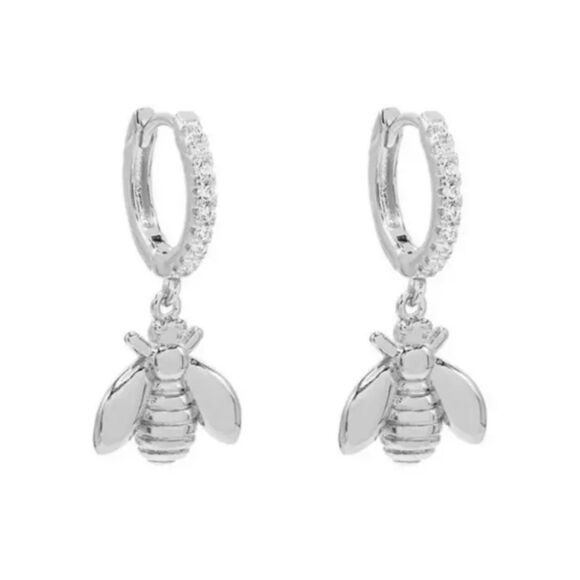 Gorgeous Bee Hoop‎ Earrings nwt - Picture 1 of 2